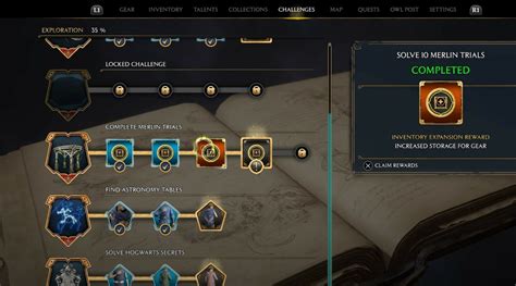 hogwarts legacy increase gear slots|How to Increase Gear Inventory Space .